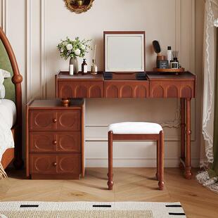 桌翻盖梳妆台司马法式中古风二合一书桌化妆梳妆台大1096收纳斗柜