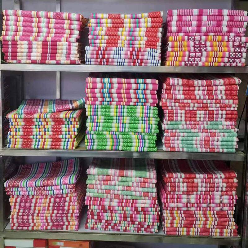 老式床单被里子喜被结婚条顺被夹里老粗布被里国民床单婚庆品