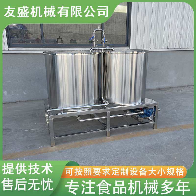 老豆腐煮浆锅 蒸汽加热豆腐豆浆煮浆设备 不锈钢双连煮浆桶可分控