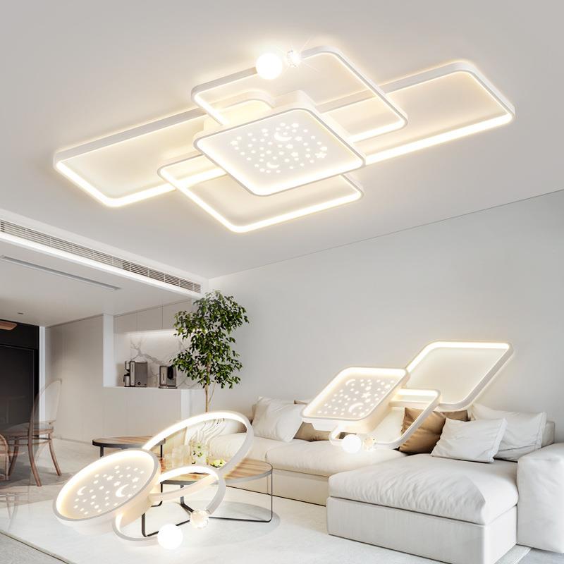 客厅灯吸顶灯2024年新款现代简约创意星空卧室灯层叠组合风格灯具