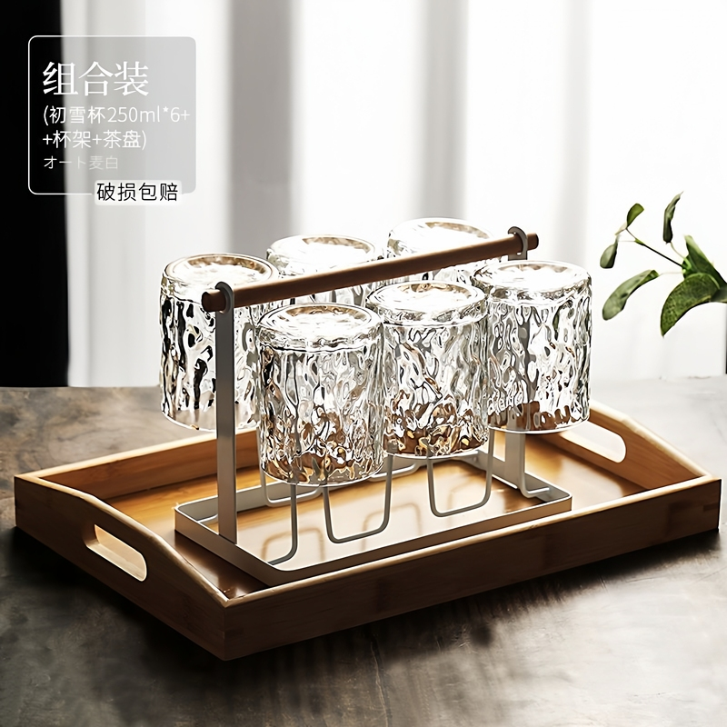 冰川玻璃杯套装杯子家用水杯水壶客厅加厚耐热喝水啤酒杯待客茶杯,餐饮具,洋酒/威士忌杯,淘宝优惠券,粉丝福利购,淘宝优惠卷