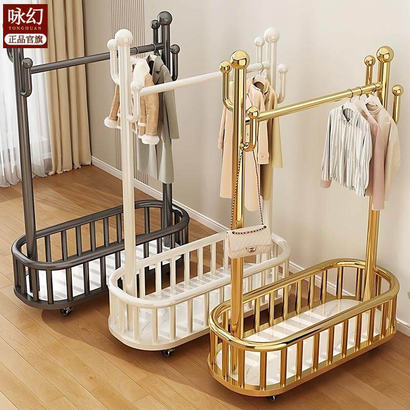 种草热卖宿舍落地创意礼品卧室出租屋被褥衣服可晒男女生衣帽架