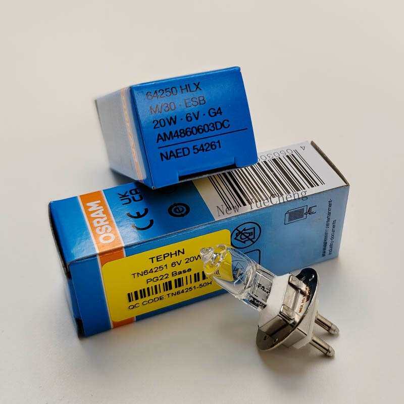 美沃S350/S280裂隙灯显微镜光源灯泡64251 HLX 6V20W PG22卤素灯