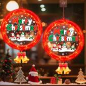 发光Merry Christmas圣诞节字母挂灯LED跑马彩灯氛围感装 饰布置灯
