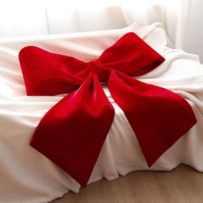 网红红色绒布超大号圣诞蝴蝶结加大圣诞节挂件圣诞树挂饰喜庆场景