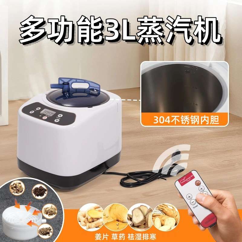 汗蒸箱多功能3L蒸汽机桑拿房家用水疗熏蒸仪不锈钢蒸汽熏蒸机
