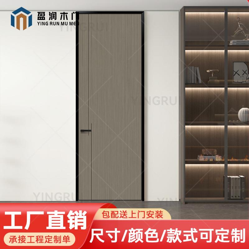 原木门卧室门套装门室内家用免漆门烤漆门碳晶实木复合门民宿木门