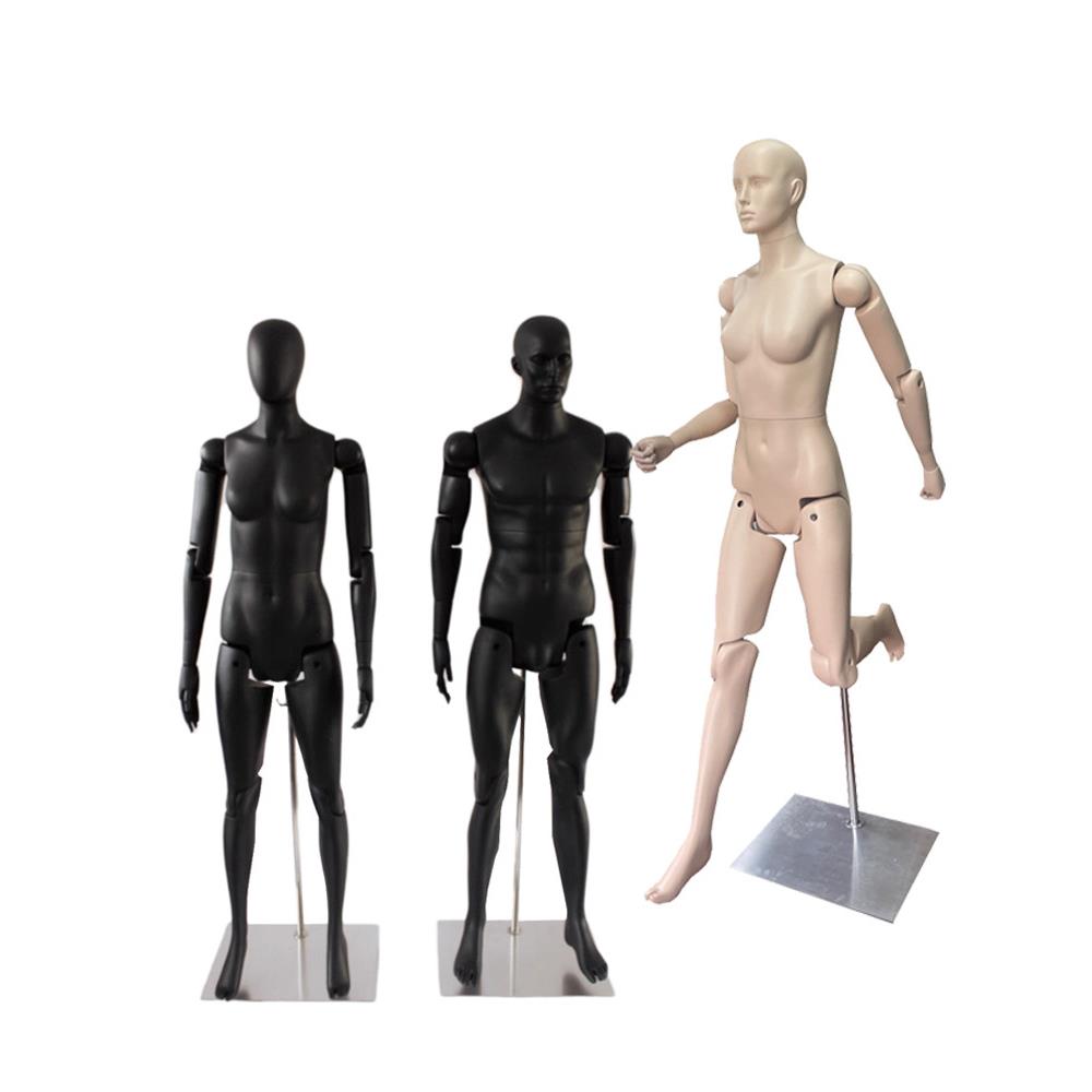 男女全身机器人运动道具关节活动模型道具可移动,可塑形道具动作