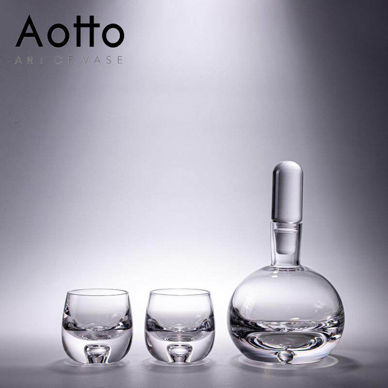 艺术玻璃酒具酒杯套装大理石瓶塞家用高颜值红酒醒酒器酒壶酒杯