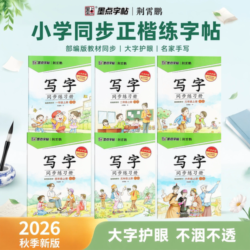 墨点字帖小学语文写字同步练习册