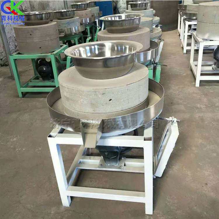 石磨面粉机器 低速研磨机 大豆粮食加工磨成粉浆机 电动石磨