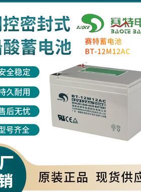 赛特蓄电池BT-12M12AC 12V12AH后备电源 数据基站 直流通信三年