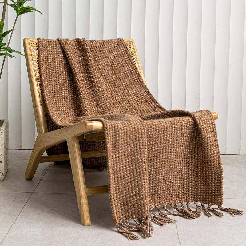 现代轻奢样板间床旗咖色针织流苏搭毯客厅沙发盖毯酒店民宿床尾巾,鲜花速递/花卉仿真/绿植园艺,割草机/草坪机,淘宝优惠券,粉丝福利购,淘宝优惠卷