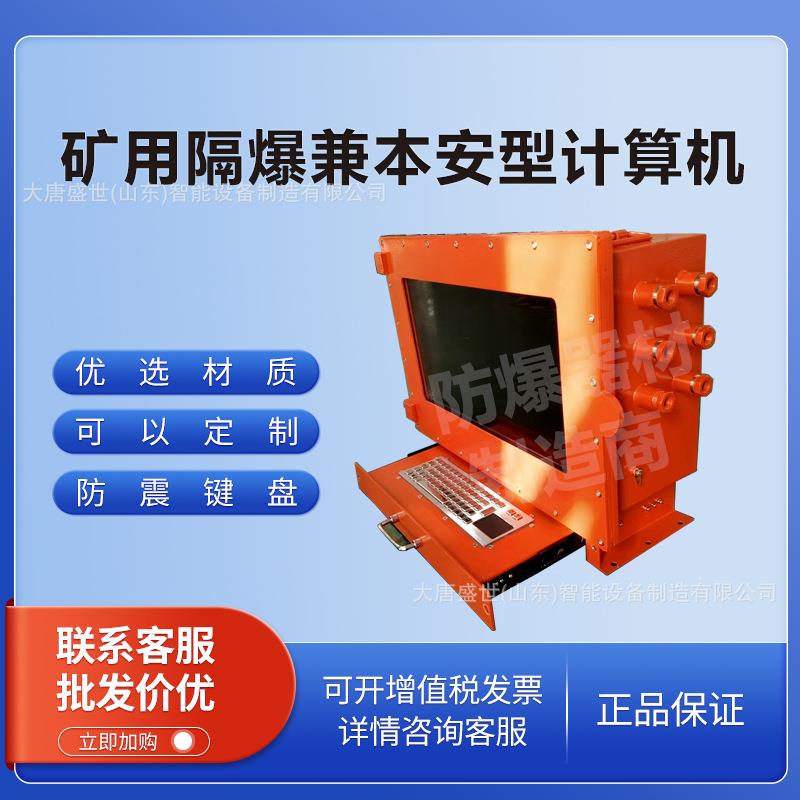 矿用防爆电脑计算机一体机 KJD127移动式本安电脑 隔爆电脑计算器