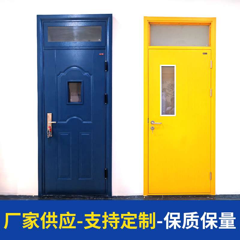 简约钢质学校门宿舍防盗门教室门工程门可视化窗口设计坚固结实