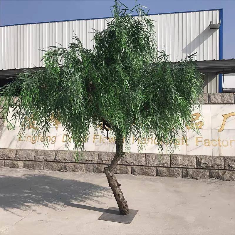 仿真柳树公园垂柳假树影视舞台道具造型树酒店大厅布景客厅造景树
