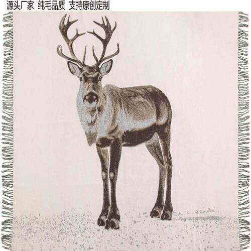 羊毛毯披毯床毯羊绒毯午休毯动物羊毛毯