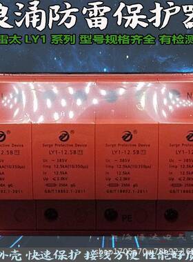 雷太T1一级电泳浪涌保护器LY1-12.5/15/25/50B配电箱防雷器10/350