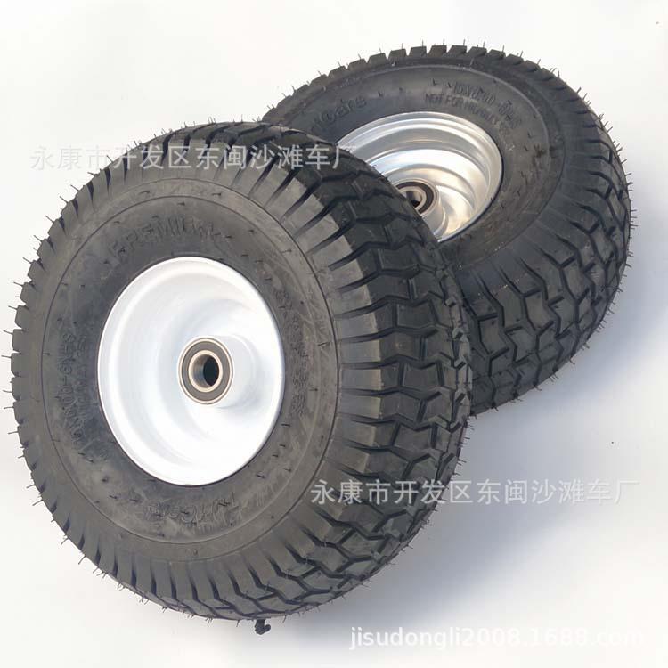 15x6-6轮胎 割草机手推车 15x6.00-6真空 拖车带轴管轮毂