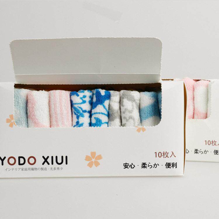 10条装出口珊瑚绒速干吸水擦手巾面巾儿童小毛巾婴儿方巾幼儿园