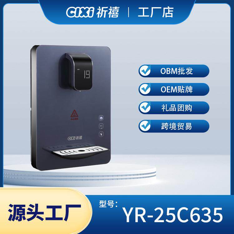 祈禧高端速热秒沸可触摸可调温直饮机家用壁挂式管线机饮水机