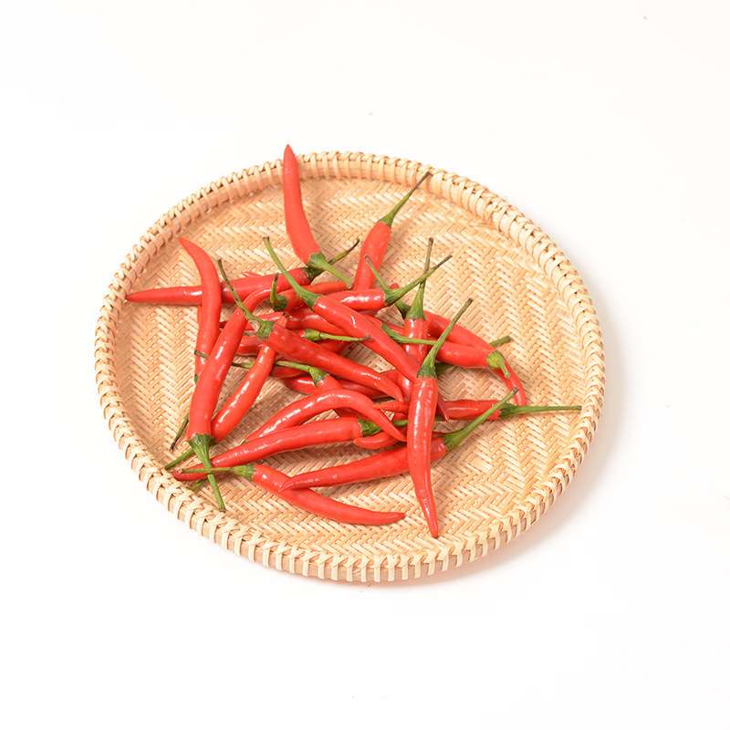 精品手工竹编制品饺子盘水果蔬菜圆簸箕收纳篮子