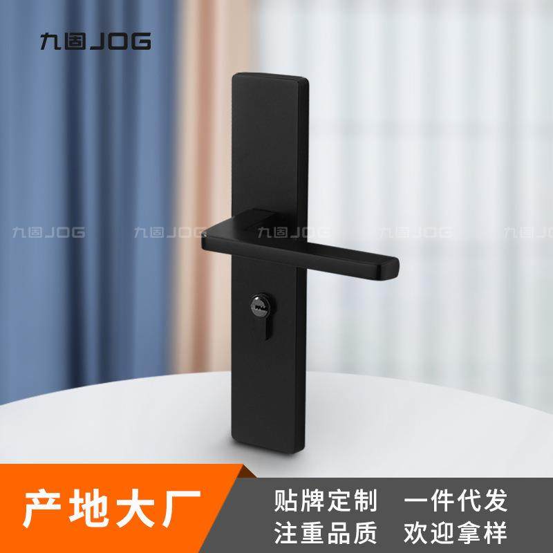 九固现代简约锌合金室内木门静音面板锁黑色家用加厚连体卧室门锁,鲜花速递/花卉仿真/绿植园艺,割草机/草坪机,淘宝优惠券,粉丝福利购,淘宝优惠卷