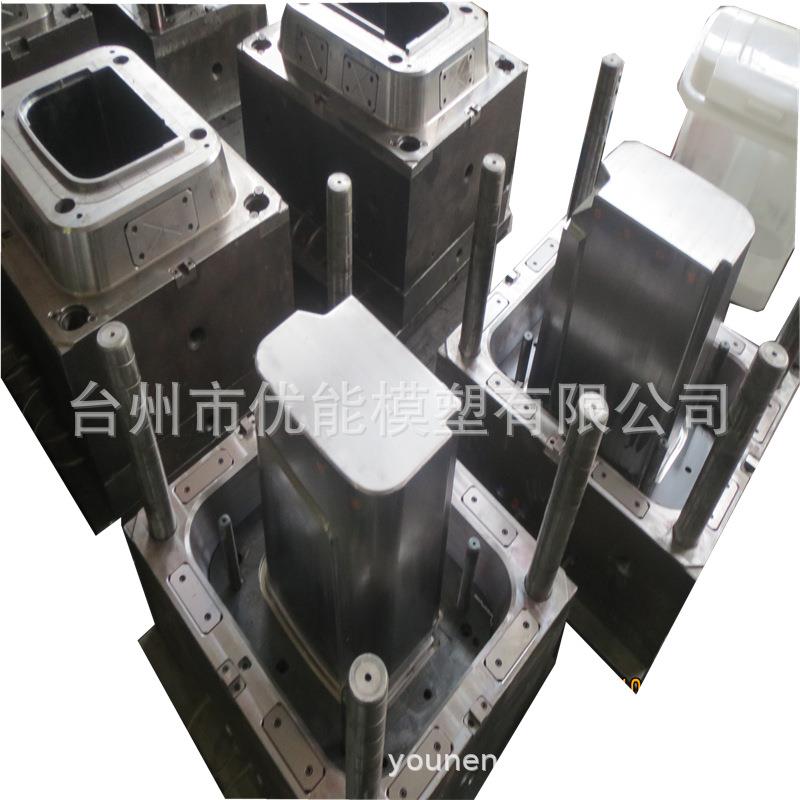 塑料模具 240升注射脚踏垃圾桶模具 浙江模具
