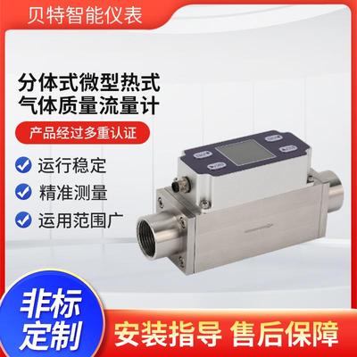 分体式微型热式气体质量流量计压缩空气氧气氢气氦气丙烷流量计
