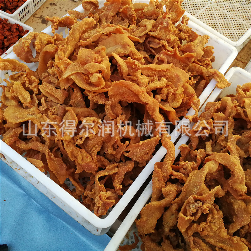 春夏上新 油炸小酥肉加工生产线设备 溜肉段裹浆挂糊油炸流水线