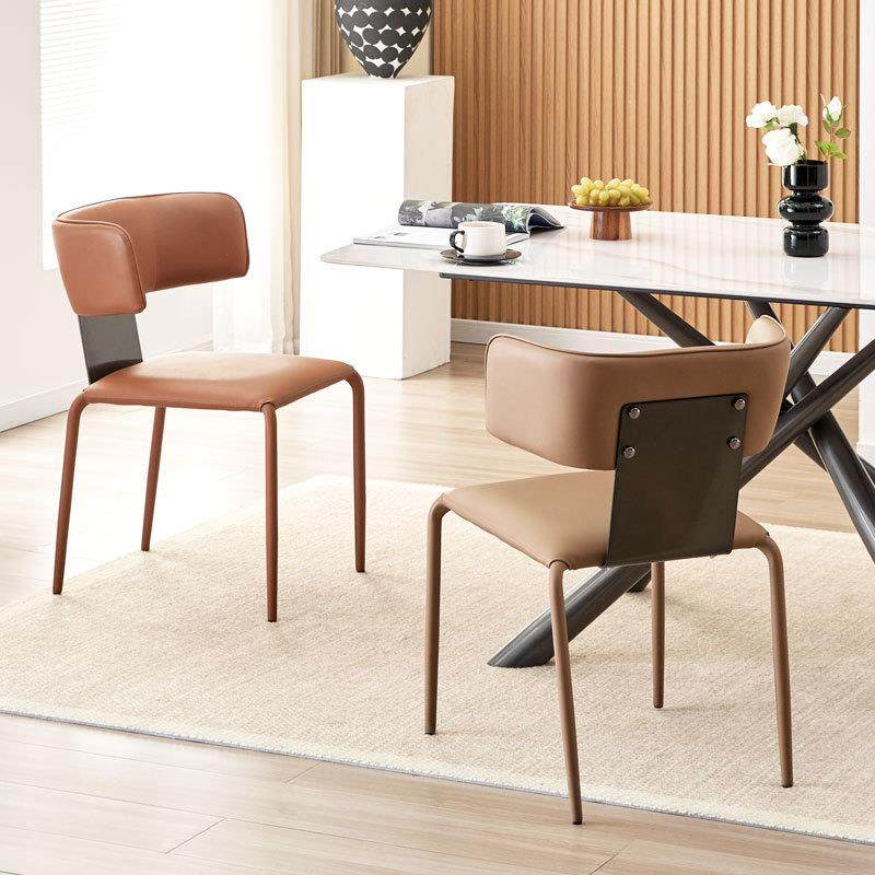 意式高端设计师餐椅轻奢家用简约现代极简小户型咖啡厅餐厅 餐椅