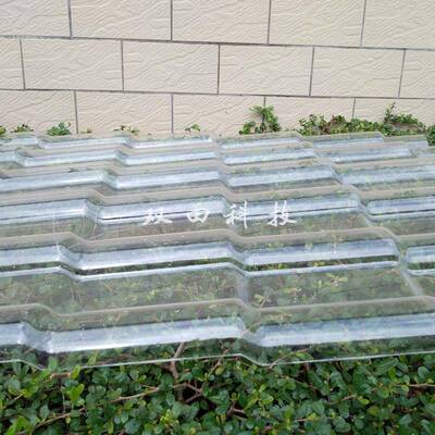 厂家供应塑料透明琉璃瓦 高透光880/1050型一件起订 透明PC厚吸塑