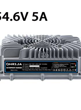 防水IP67 54.6V5A高品质防水电池充电器13串 锂离子电池充电器