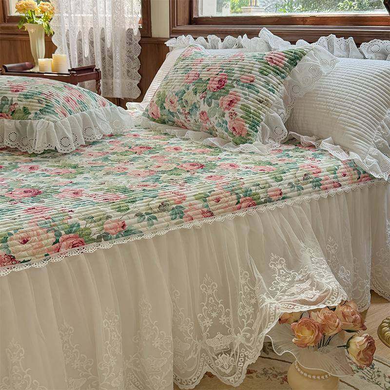 新复古轻奢四季床裙四件套法式蕾丝双层花边全棉纯棉床盖床上用品,3C数码配件,其它配件,淘宝优惠券,粉丝福利购,淘宝优惠卷