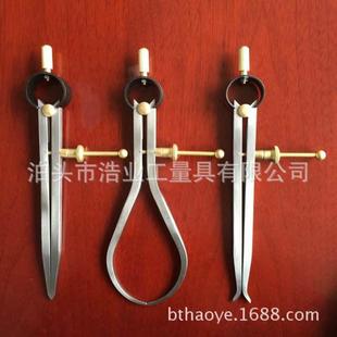 弹簧分规10内外径卡尺 弹簧外卡规 3件套弹簧卡规6 弹簧内卡规8