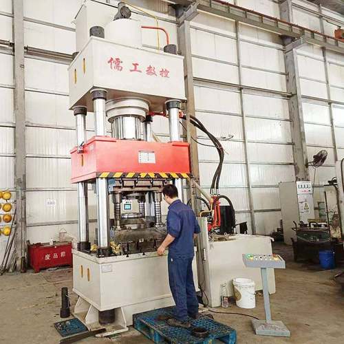 500t汽车配件传动轴齿轮冷压成型机 500吨合金冷挤压四柱液压机