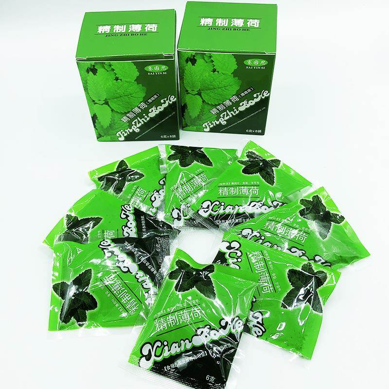 薄荷茶叶 花草茶茶包袋泡茶 精制薄荷叶16片老牌夏天清凉经典怀旧