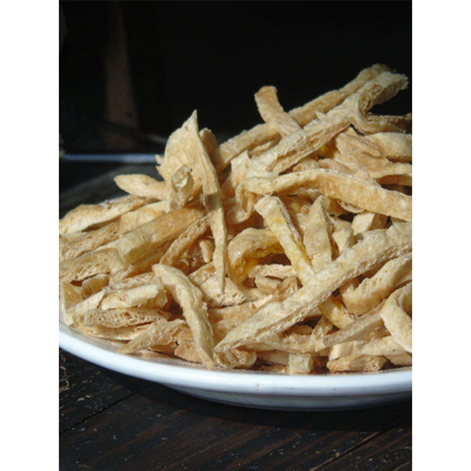 月亮膜素鸡丝500g素肉豆筋素牛排丝豆皮丝月亮馍蛋白肉豆制品干货