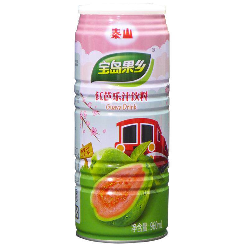 台湾泰山 红芭乐汁番石榴汁整箱960ml*6罐 宝岛特色大瓶饮料包邮