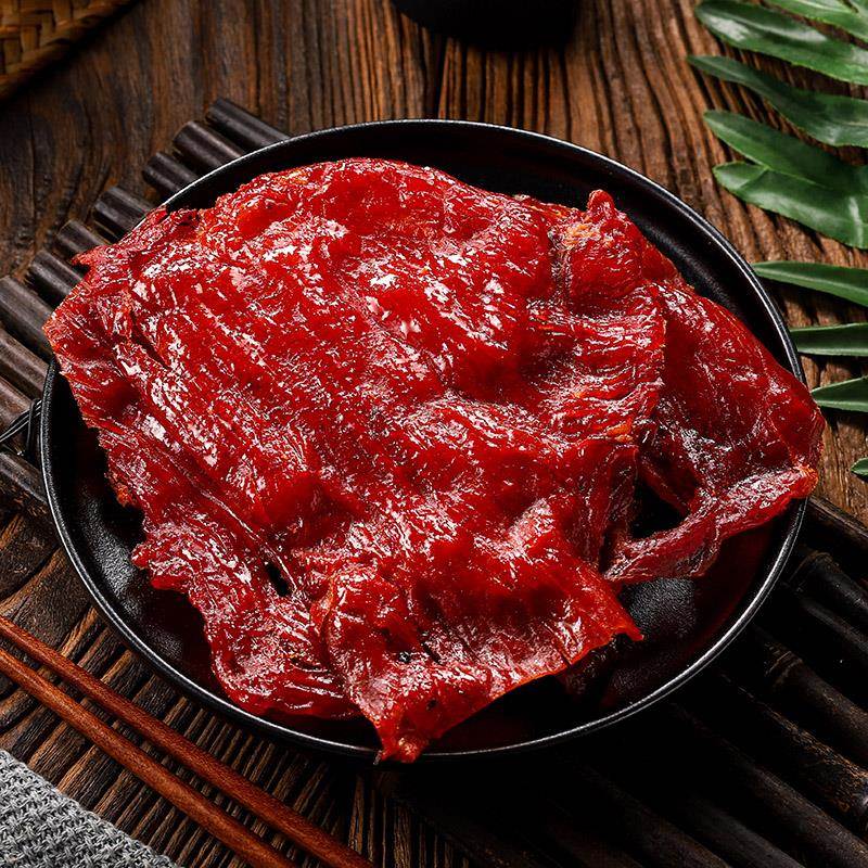 老狮夫猪肉脯大片原切猪肉干 干福建泉州特产老闽南休闲 零食纯猪