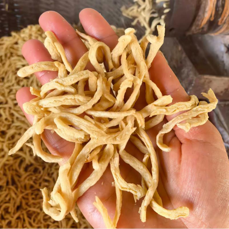 素肉丝口口香辣条原料豆干夹馍豆丝大豆蛋白素肉豆制品干货满口香