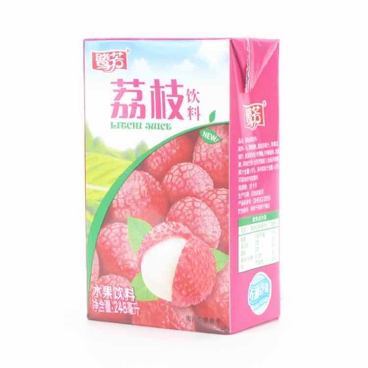 厦门特产惠尔康鹭芳荔枝饮料整箱24盒*248ml菊花茶植物饮品包邮