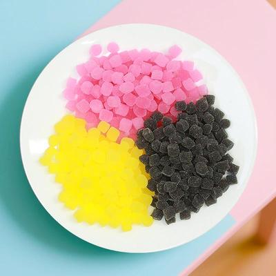 草莓味麻薯粒500g小红书网红奶茶小料芒果黑糖麻薯粒零食免煮珍珠