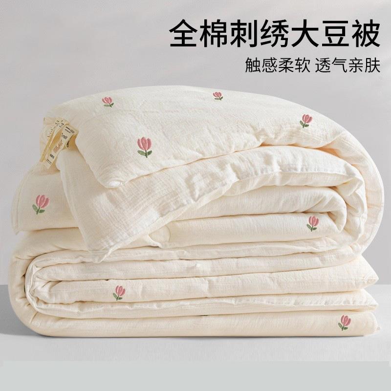 大豆纤维被子冬被四季通用单人加厚保暖春秋被儿童夏凉被芯棉被褥