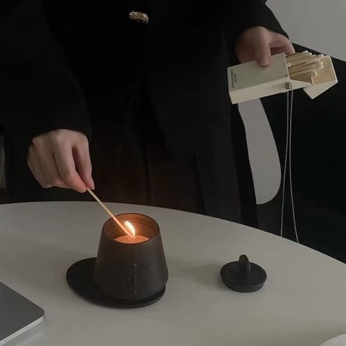 DOEY蜡烛东方高定系列慢陀罗灵感陶瓷香氛室内助目民香薰160g黑白