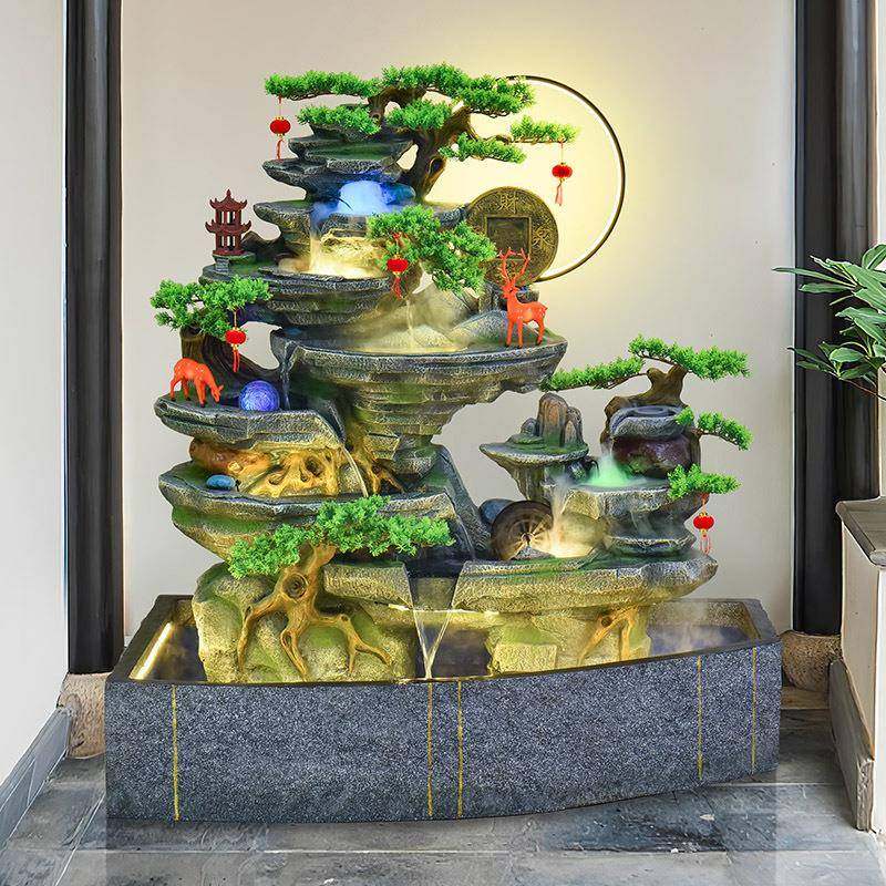 庭院流水景观鱼池生财摆件户外花园庭院阳台假山循环水喷泉装饰品,鲜花速递/花卉仿真/绿植园艺,割草机/草坪机,淘宝优惠券,粉丝福利购,淘宝优惠卷