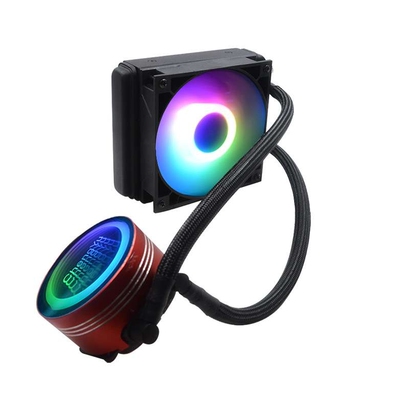 承语120CPU水冷散热器单排一体式 静音RGB风扇/AMDCPU散热器厂家