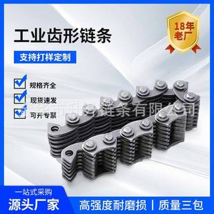 19齿型链条 内外导 无声齿形链条C4