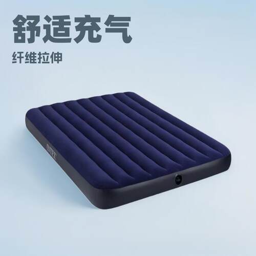 INTEX植绒充气床加大双人床单人可充气床酒店民宿用
