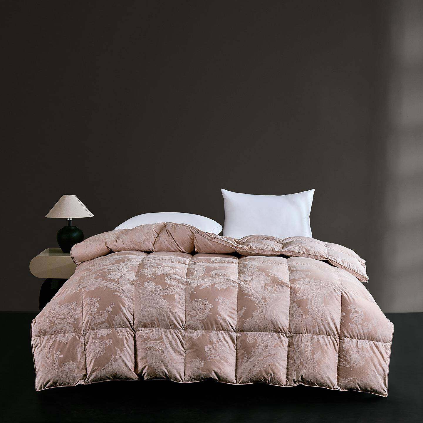 【送工具】新款高支大提花羽绒被壳半成品羽绒被自充绒羽绒被套